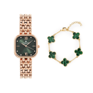 Carlton London Analog Women Green Dial Watch&Bracelet