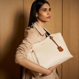 Miraggio Dakota Solid Structured Tote Bag for Women